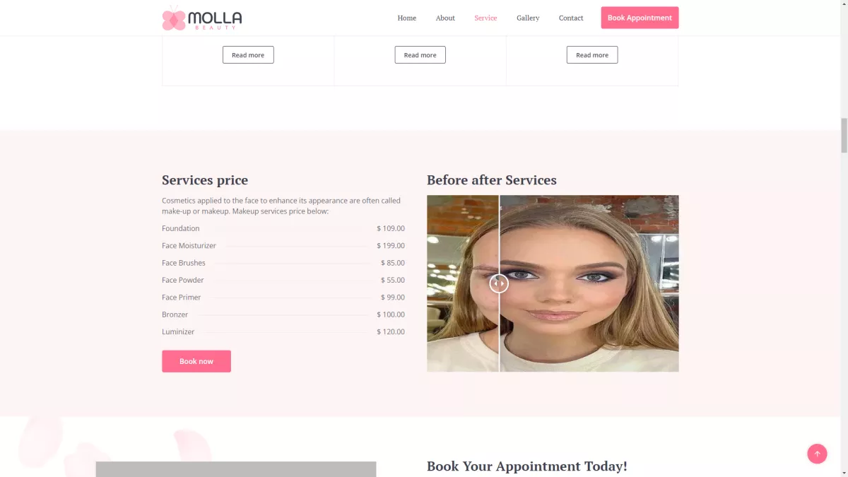 Beauty Salon - [#Static Website] s4