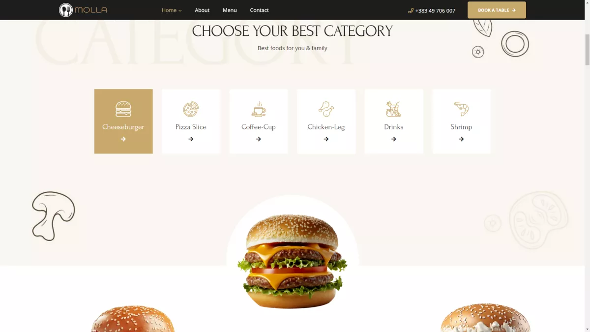 Restaurant  - Fast Food - Bar [#Static Website] r6